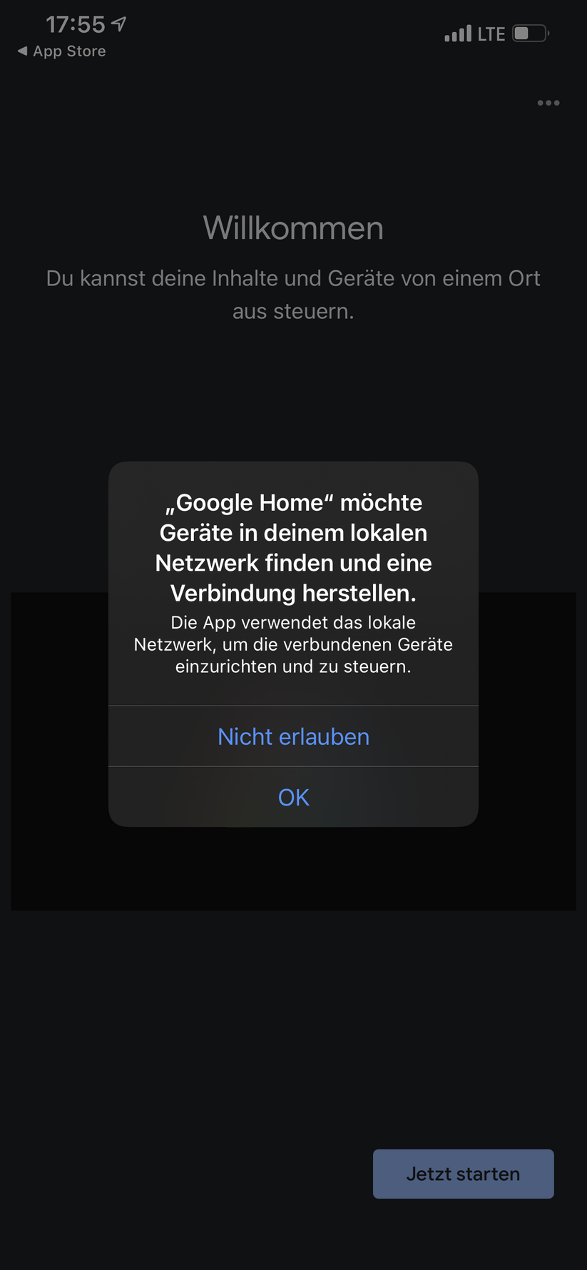 Google Home App für Nest Floodlight 