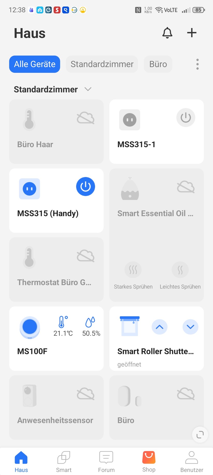 Heizkörperthermostat Meross MTS150HMA mit Matter-Hub MSH450: Set-up mit Meross-App