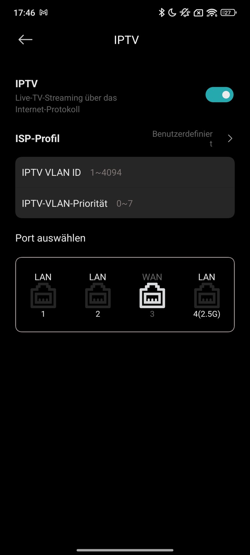 Xiaomi BE3600 Pro – App