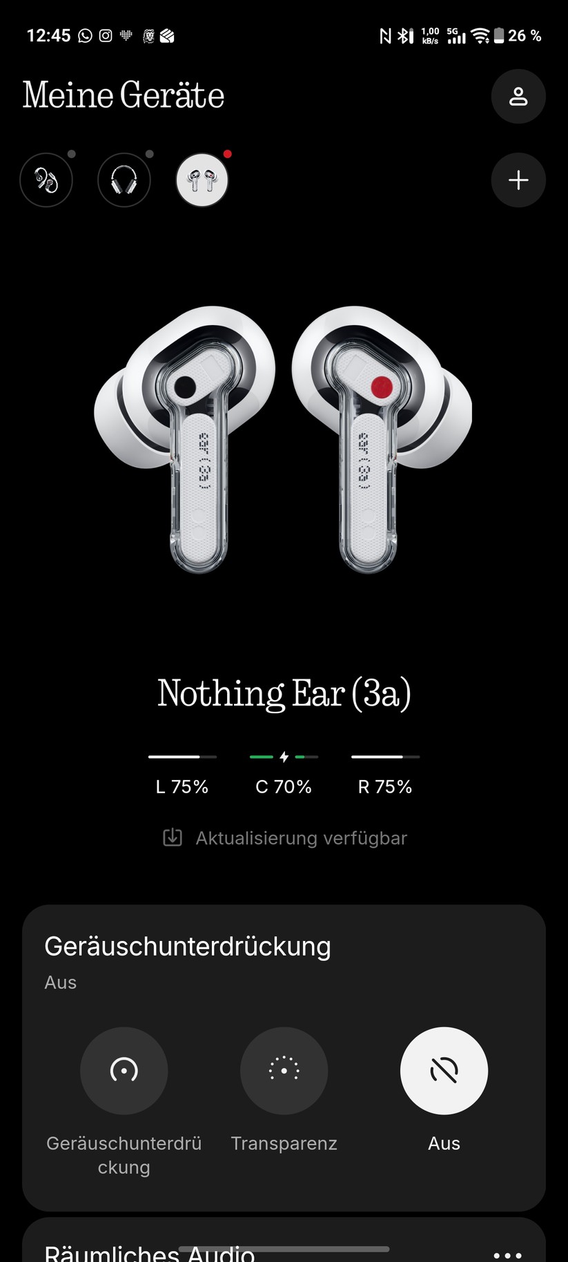 Nothing Ear 3a Screenshot
