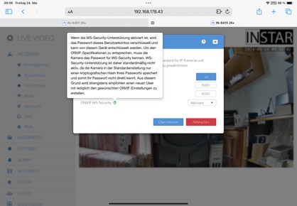 INSTAR IN-8415 2K+ POE/WLAN Bewakingscamera – 2560x1440 Pixel, AI Objectherkenning, PIR-sensor, HomeKit, Alexa, Google Assistant – 2.4 & 5GHz WiFi, H.265, PoE – Binnen & Buiten (IP54)