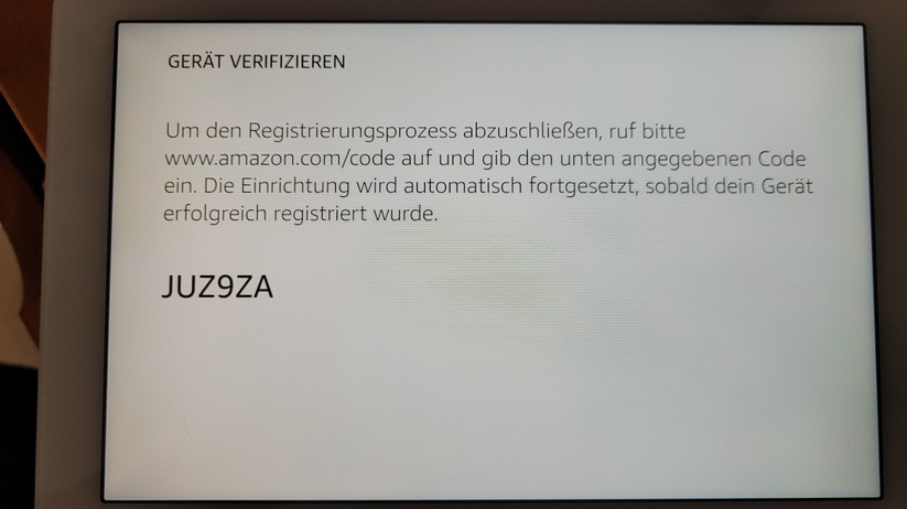 Amazon Echo Hub: Einrichtung