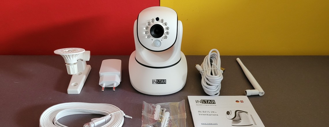 Instar IN-8415 2K+: PTZ-Überwachungskamera mit einer maximalen Auflösung von 2560 × 1440 Pixel bei 30 fps, Dual-WLAN, PoE, Onvif, MQTT, Personenerkennung und Alarmausgang