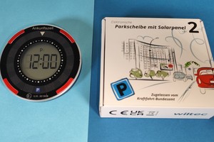 Elektronische Parkscheibe von Wiltec im Test: Solarpanel & Zulassung ab 18 Euro