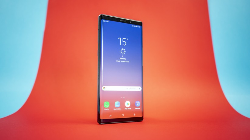 Frontalansicht des Samsung Galaxy Note 9
