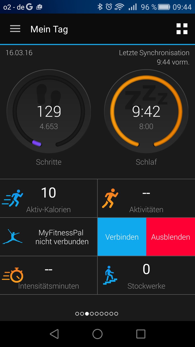 Die Garmin-Connect-App fürs Smartphone ist übersichtlich und gleichzeitig sehr umfangreich.