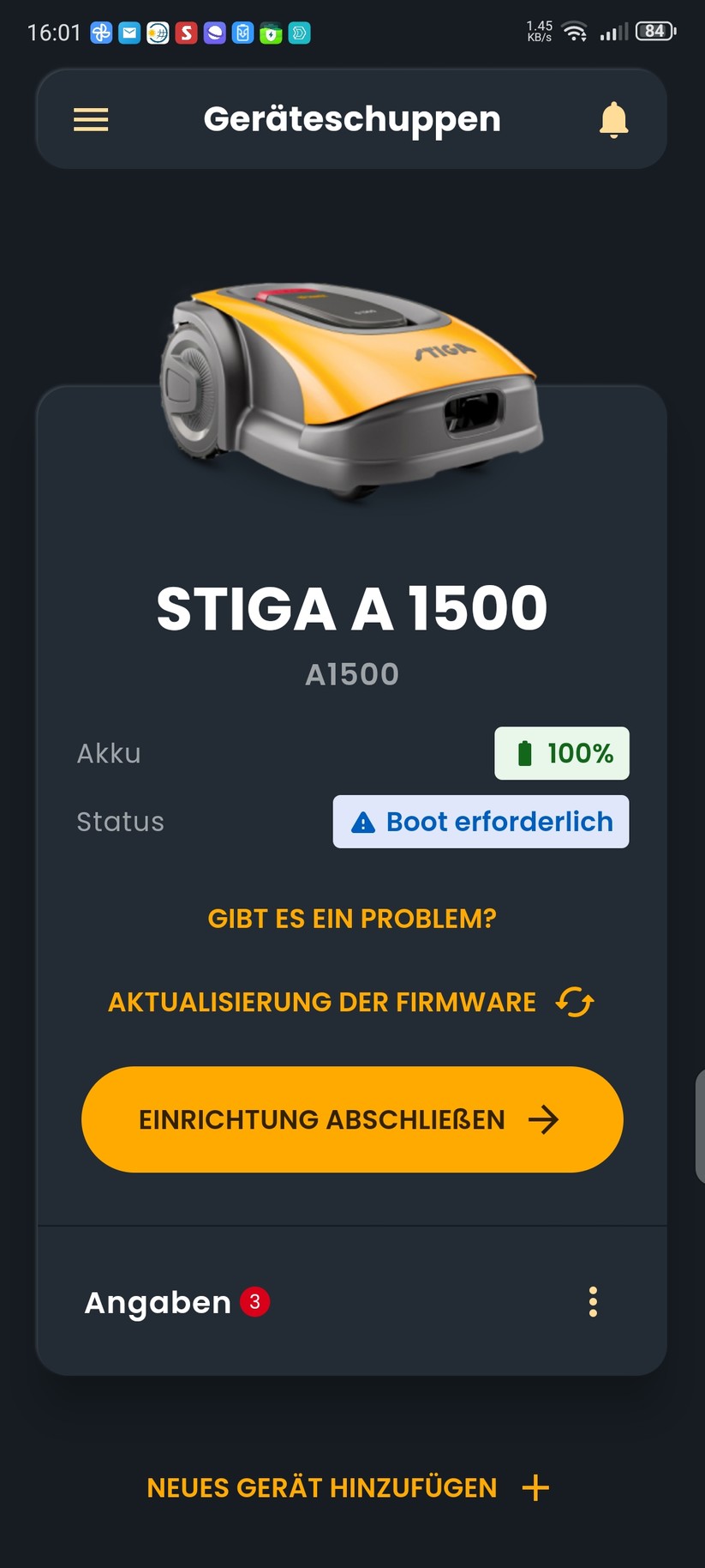 Einrichtung 