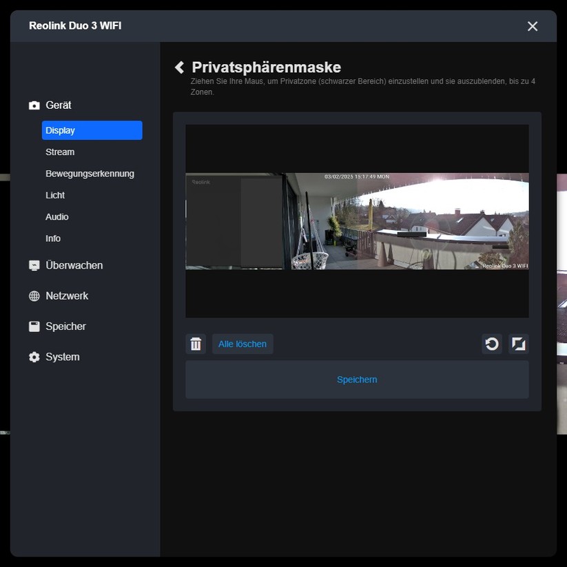 Reolink Duo 3 WiFi: Konfiguration mit Desktop-App