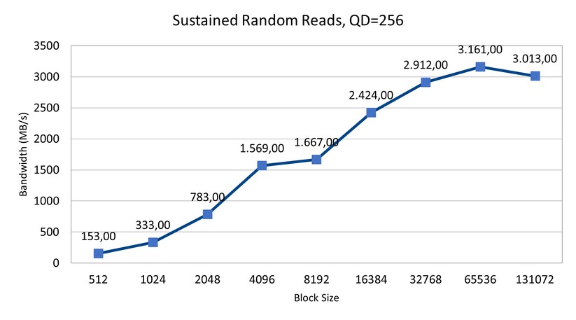 PCIe 4 - Sustained Random Reads - Crucial P5 Plus
