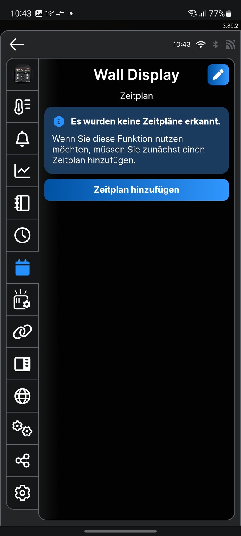 Shelly Wall Display: App