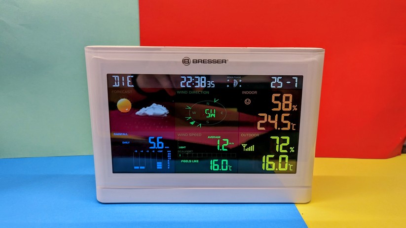 Display Wetterstation Bresser Comfort-Wetter-Center 5-in-1