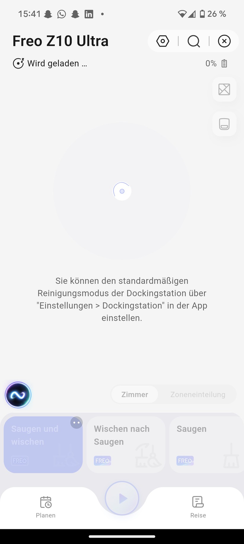 Narwal Freo Z10 Ultra – App
