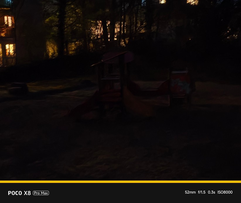 Xiaomi Poco X8 Pro Max: Hauptkamera bei Nacht mit 2x Zoom (digital)