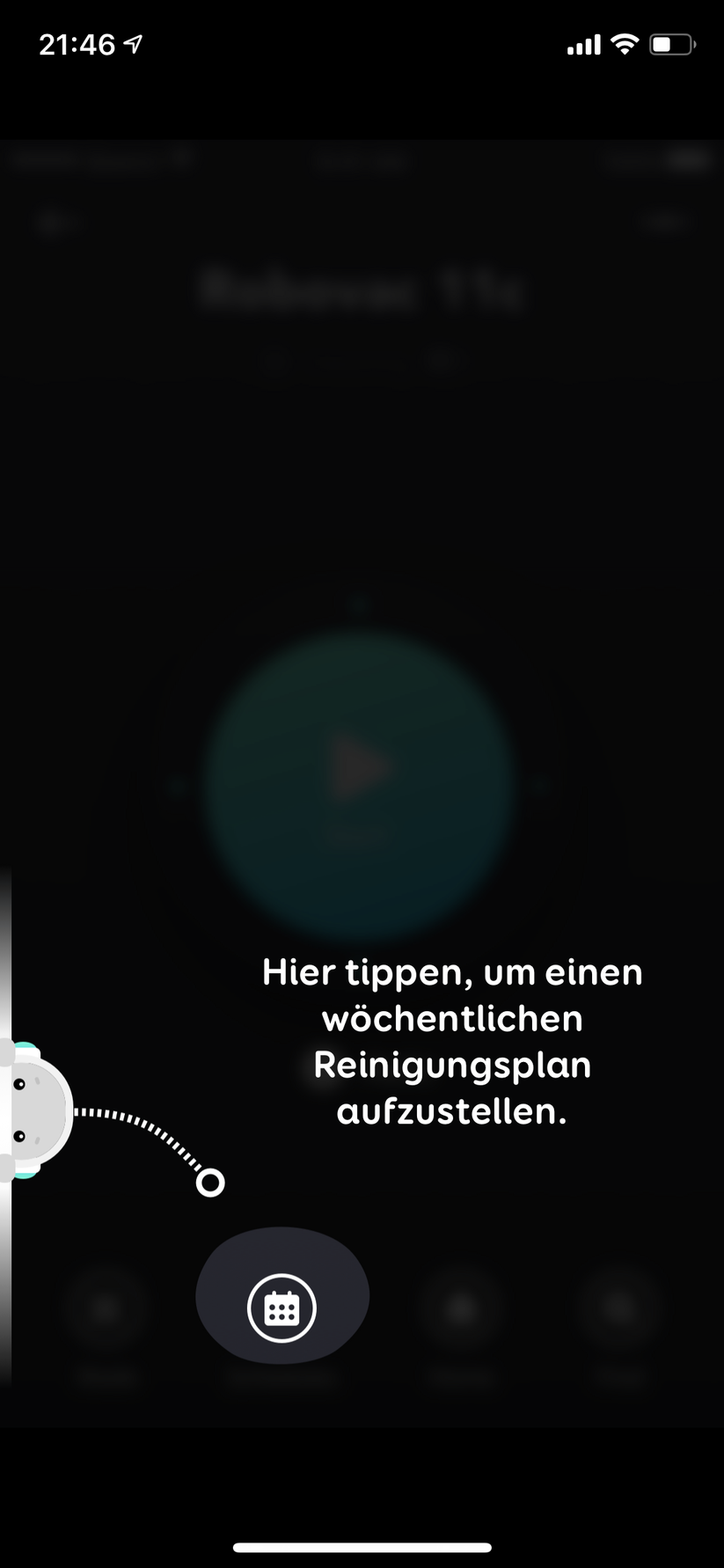 Einführung in die Modi des Robovac