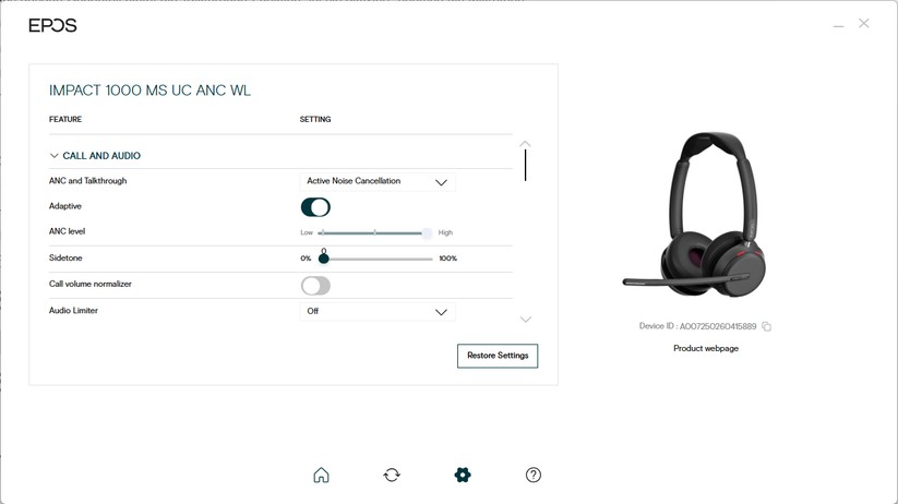 Epos Impact 1000 - Bilder App