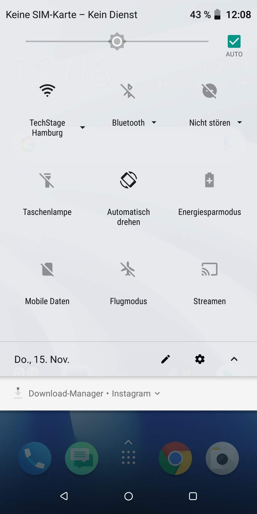 Kurzeinstellungen