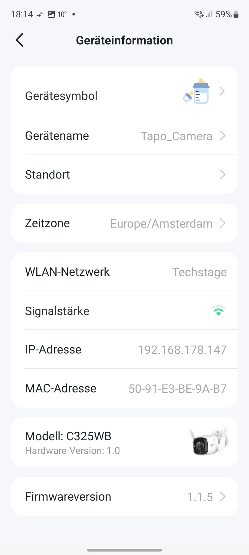 TP-Link Tapo C325WB: Einrichtung, Einstellungen und Aufnahmen