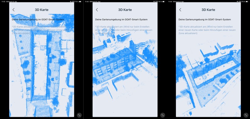 So sieht der Ecovacs A3000 LiDAR Pro die Umgebung