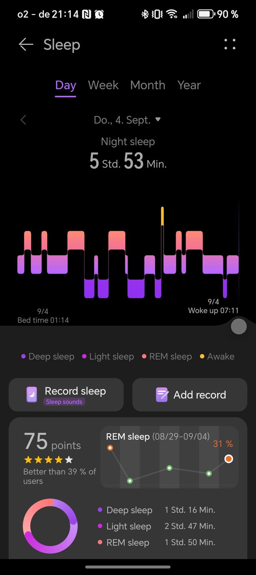 Huawei Watch GT 6 Pro - Health App