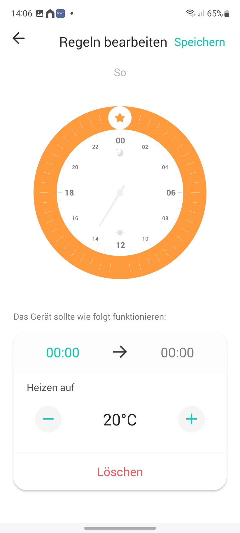  App, Einstellungen und Heizpläne