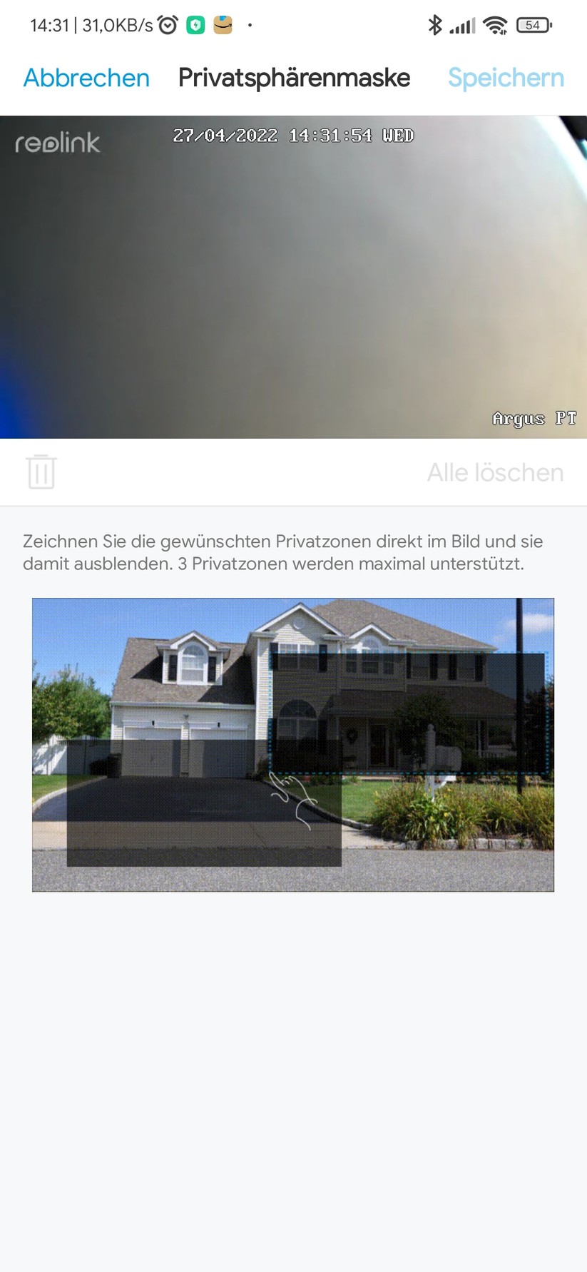 Einrichtung und Betrieb mit der App: Reolink PT 2K