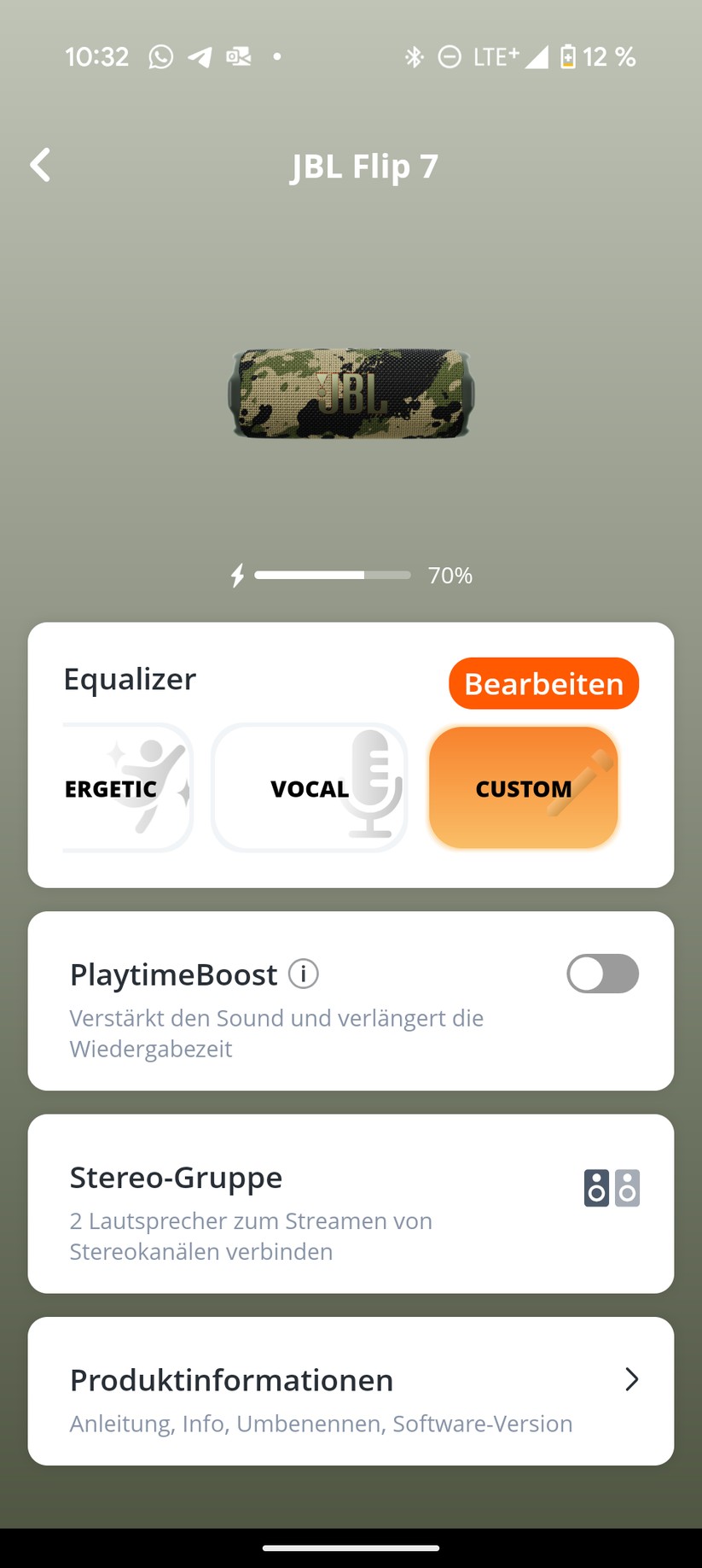 JBL Flip 7 Screenshot