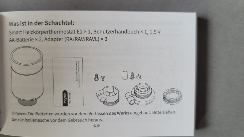 Aqara Radiator Thermostat E1