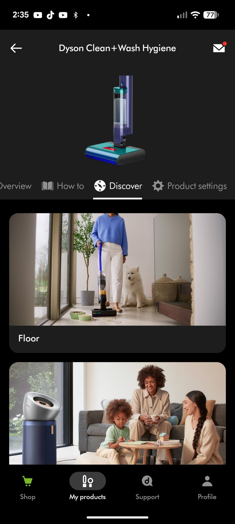 Dyson Clean+Wash Hygiene - Bilder App 