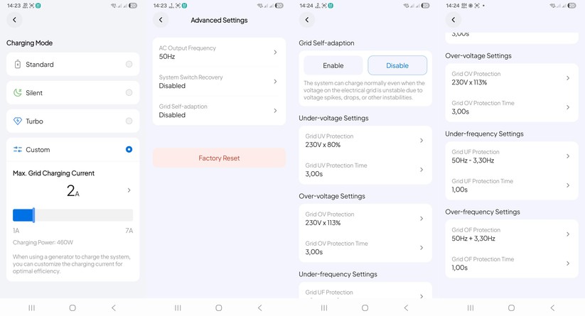  In der App lassen sich zusätzliche Details abrufen, etwa PV-Spannung und PV-Strom. Das war bei unserem Solartest hilfreich, weil die App nicht nur die Ladeleistung, sondern auch Spannung und Strom des PV-Eingangs anzeigte.