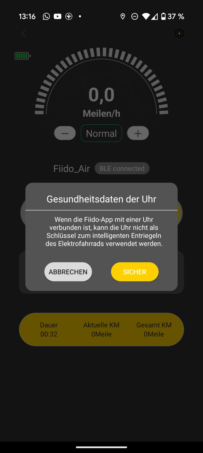 Fiido Air App Screenshot