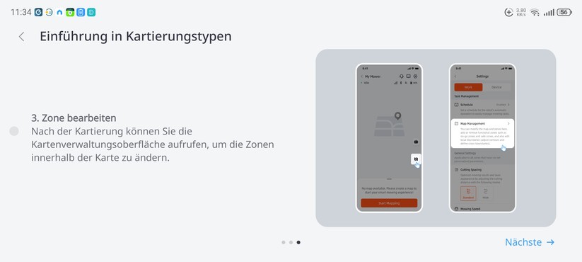  Inbetriebnahme und Kartierung