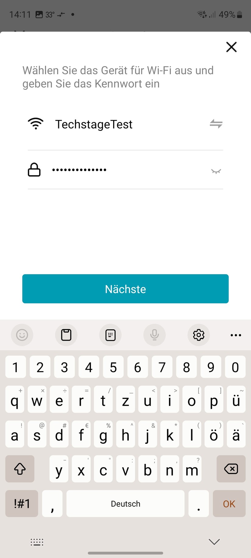 Inbetriebnahme mit Nedis-App. Alternativ lässt sich das Gerät auch mit der Tuya-App steuern. Damit ist auch eine Integration in Home Assistant möglich.