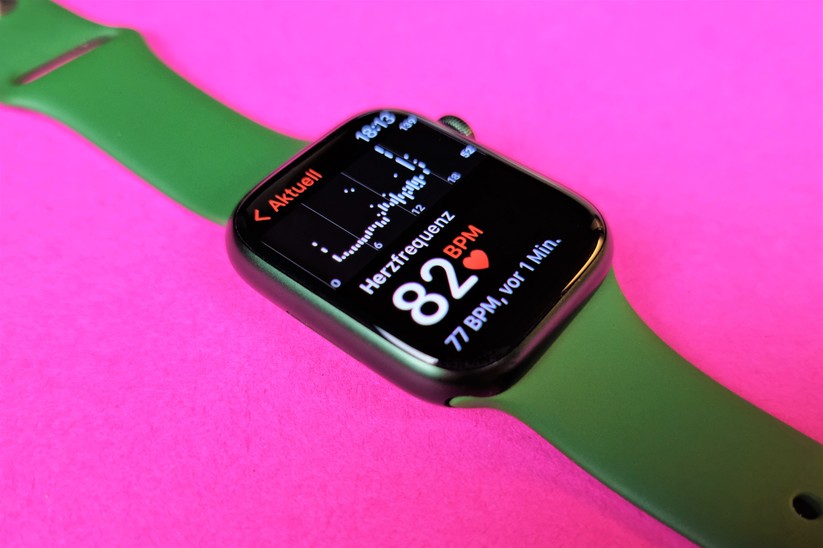 Apple Watch Series 7: Die Herzfrequenz kann man permanent überwachen lassen.