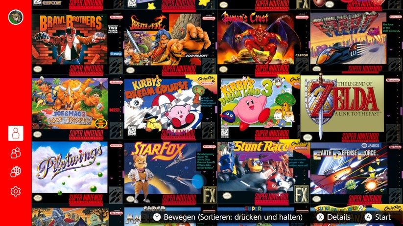 Auch bei den SNES-Spielen lässt sich Nintendo nicht lumpen. 