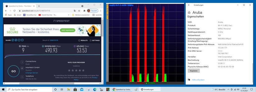 Leistungsmessung Aruba AP 17 - Bild: Harald Karcher