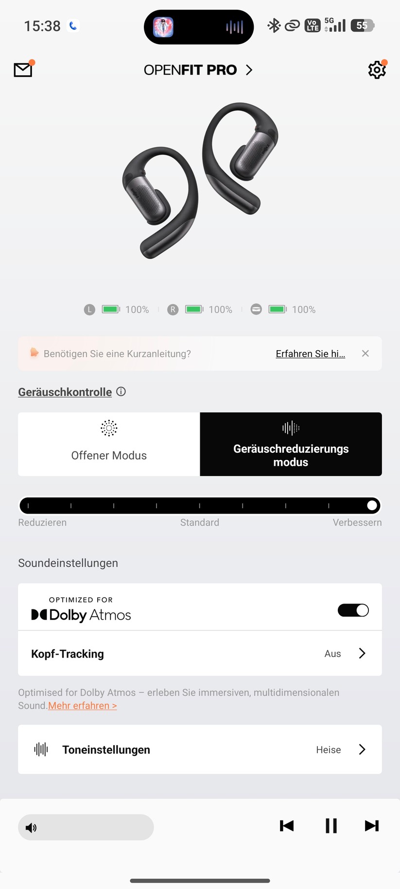 Shokz Openfit Pro Screenshot