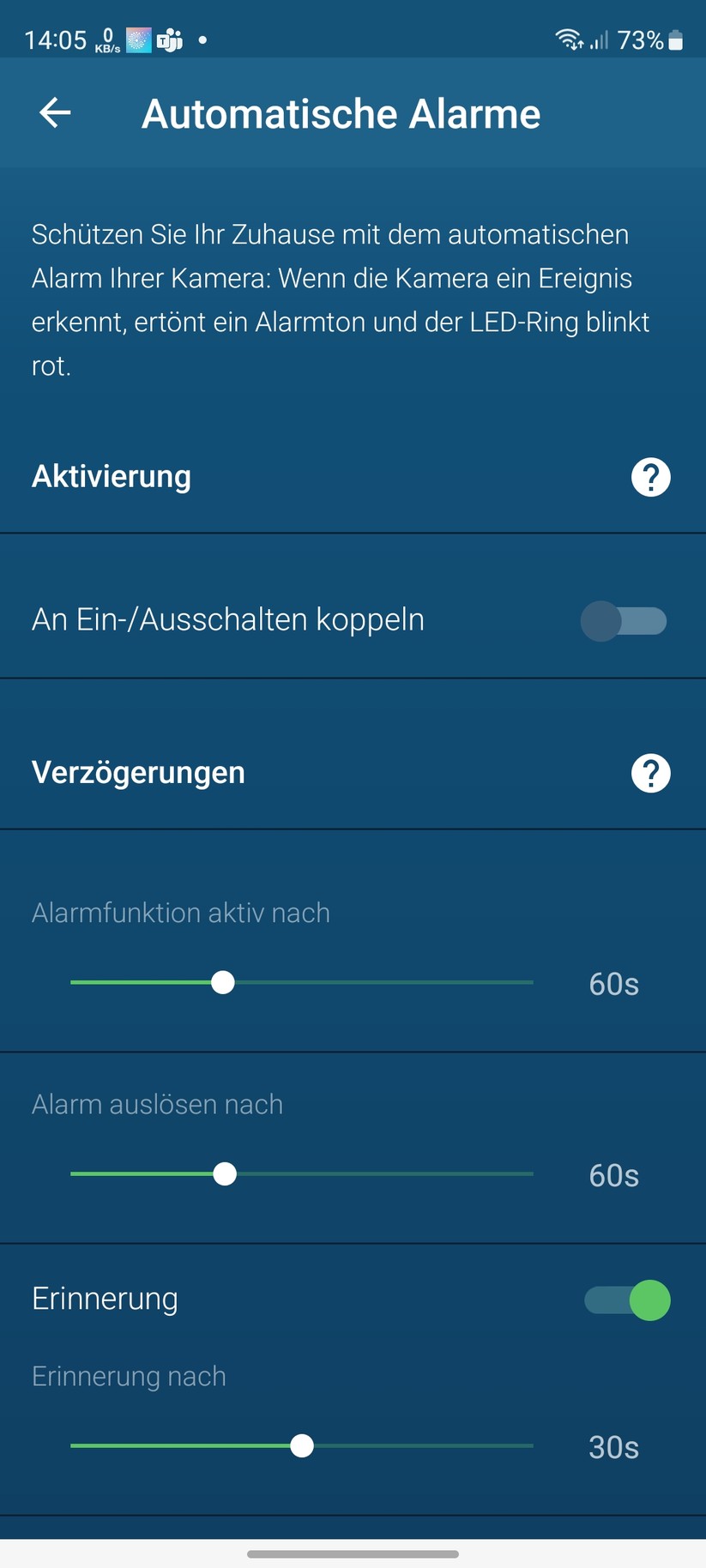 Bosch Eyes Innenkamera II: App, Einrichtung