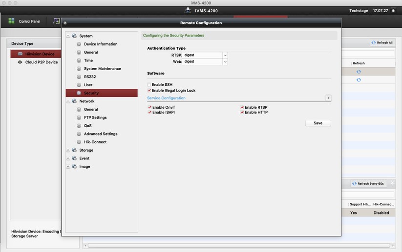 Annke NC500: Bedienung mit IVMS 4200 unter macOS