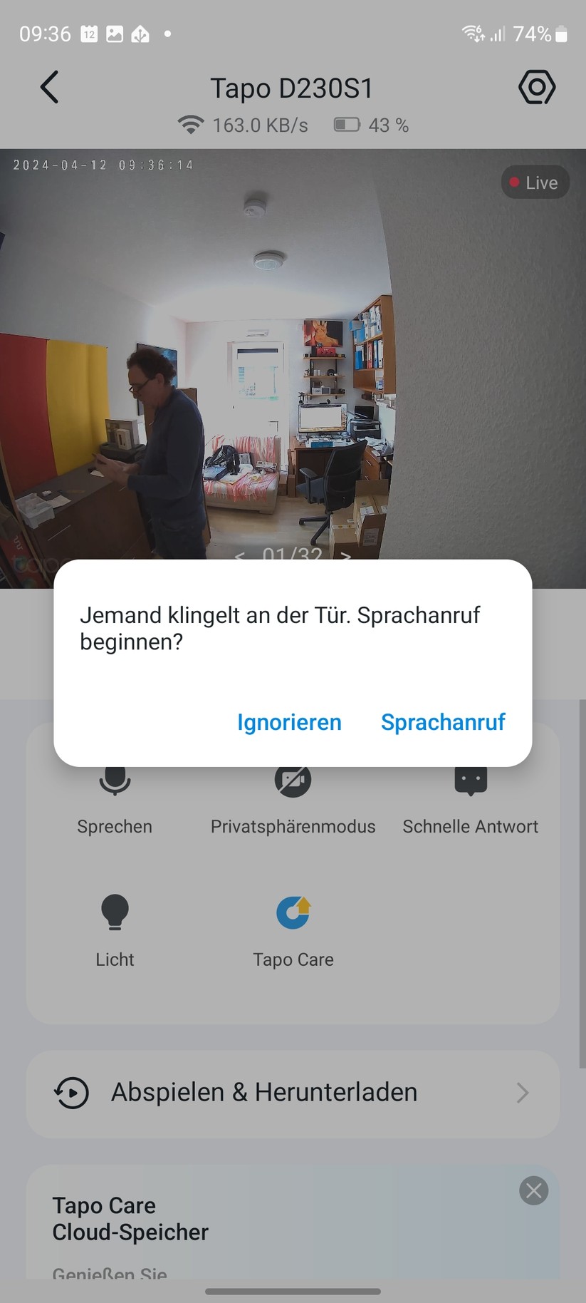 Video-Türklingel TP-Link Tapo D230S1