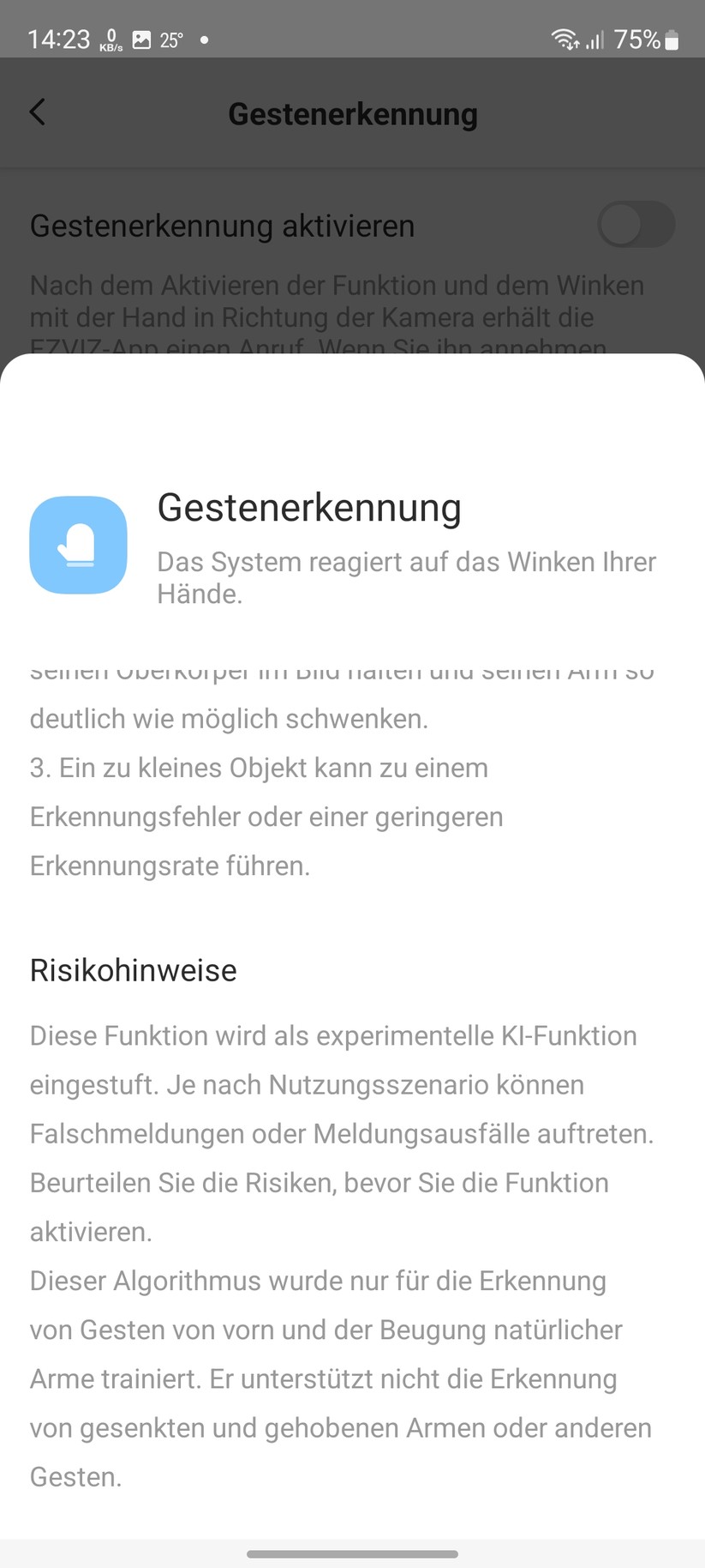 Ezviz C6 2K+: Einstellungen