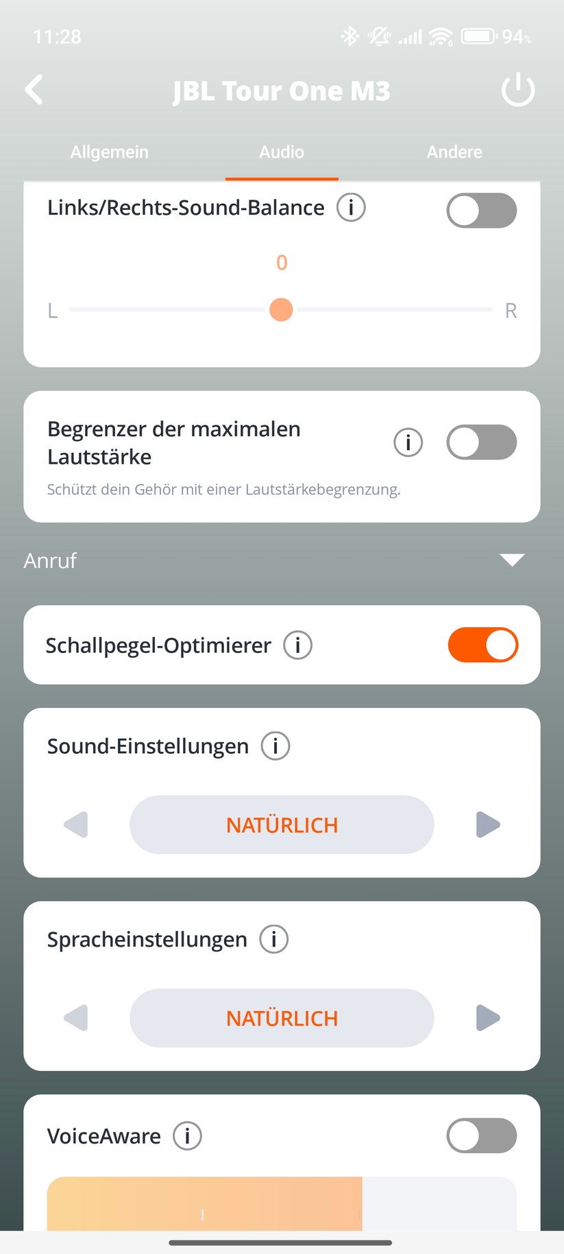 JBL Tour One M3 Screenshot