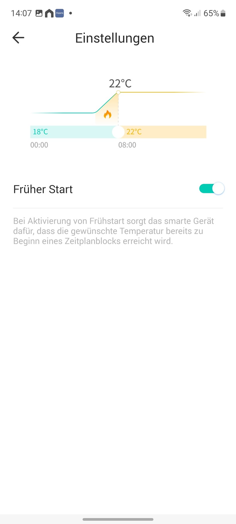  App, Einstellungen und Heizpläne