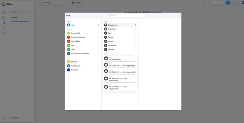 Gesteuert wird der Homey Pro über die Homey-App. Sie ist nicht nur für Smartphones, sondern auch für Tablets optimiert – für eine besonders übersichtliche Bedienung. Noch mehr Überblick bietet der Zugriff per Browser auf dem Desktop.