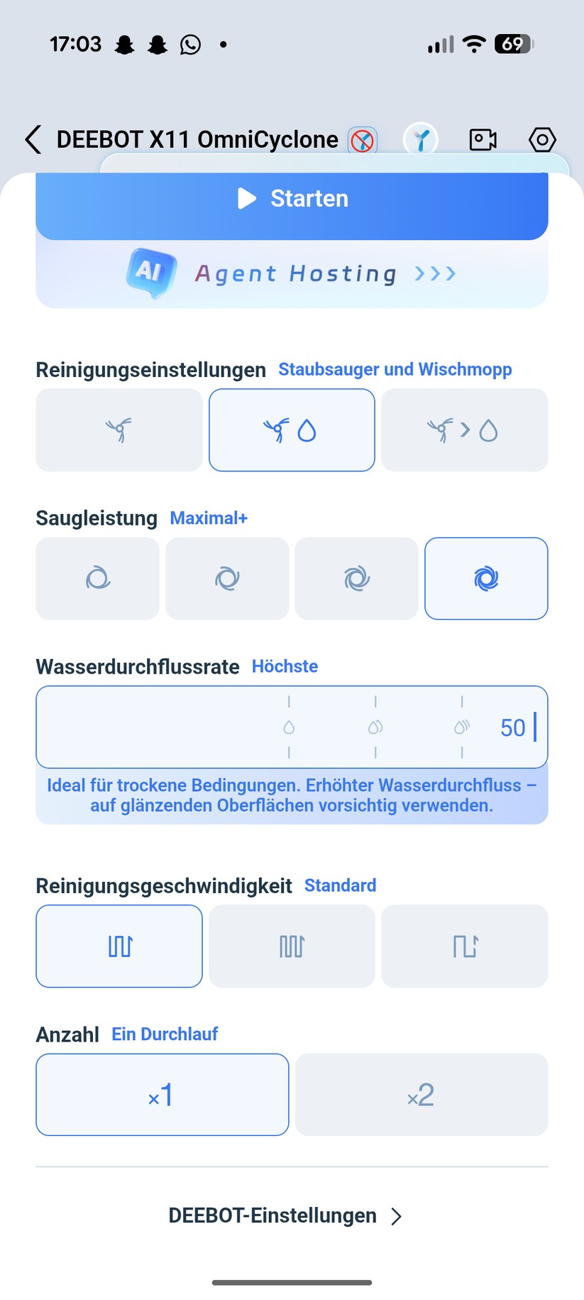 Ecovacs Deebot X11 Omni Cyclone – App & Einrichtung