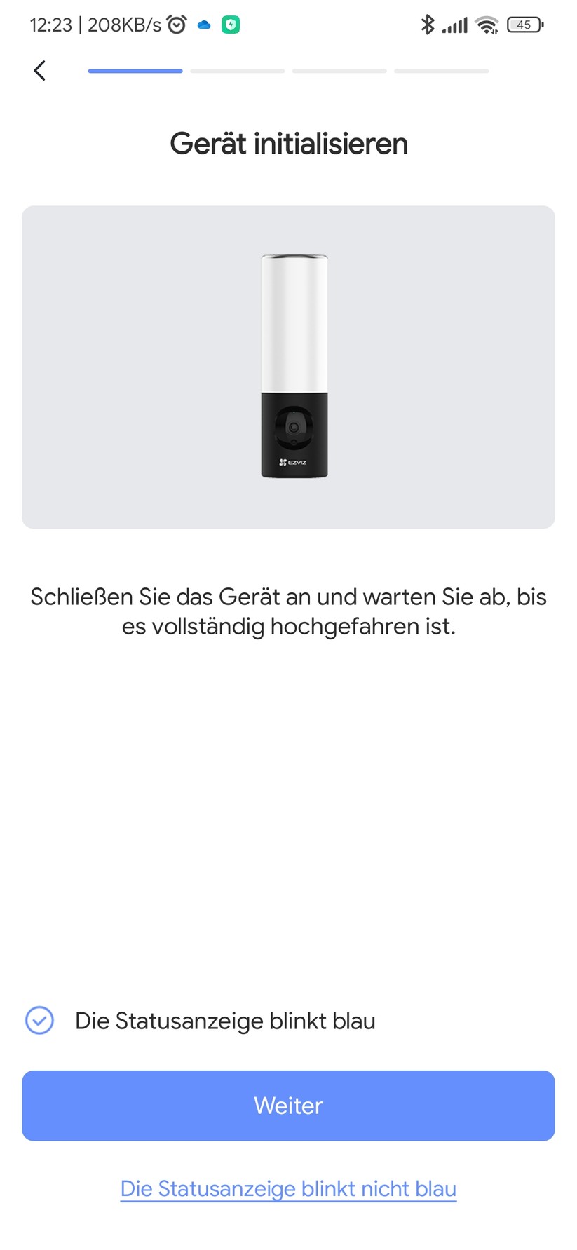 Ezviz LC3: App-Screenshots