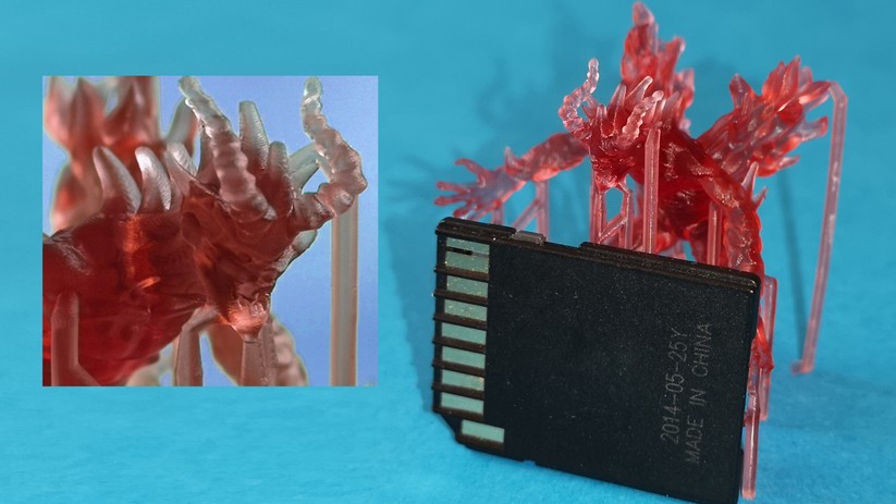 Selbst mit kleinsten Details haben SLA-Drucker keine Probleme.