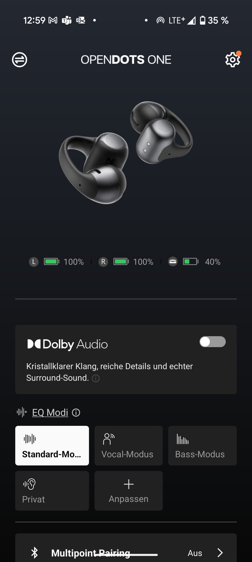 Shokz Opendot One Screenshot