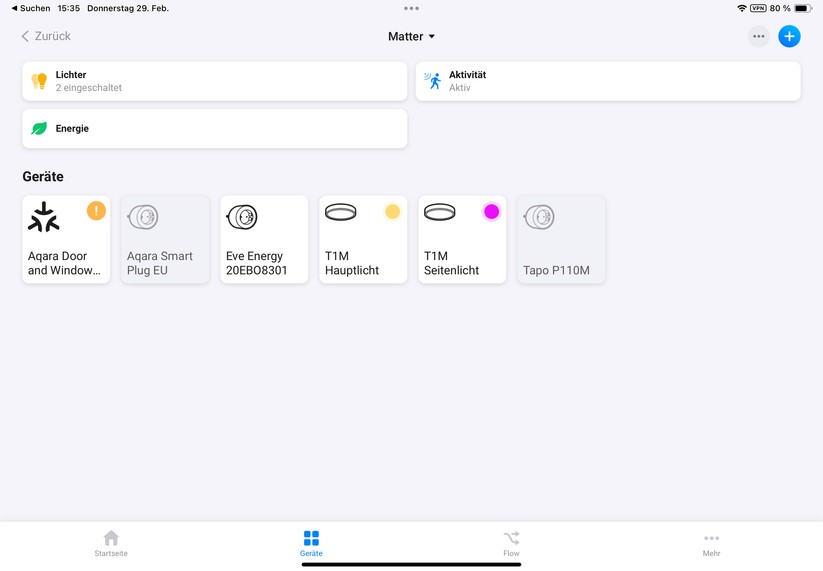 Dank Matter-Kompatibilität lässt sich die Aqara-Deckenleuchte unter anderem auch über Apple Home, Homey Pro und Home Assistant steuern. 