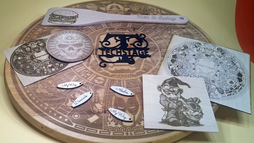 Holz ist ein günstiger und unkomplizierter Werkstoff für Laser.