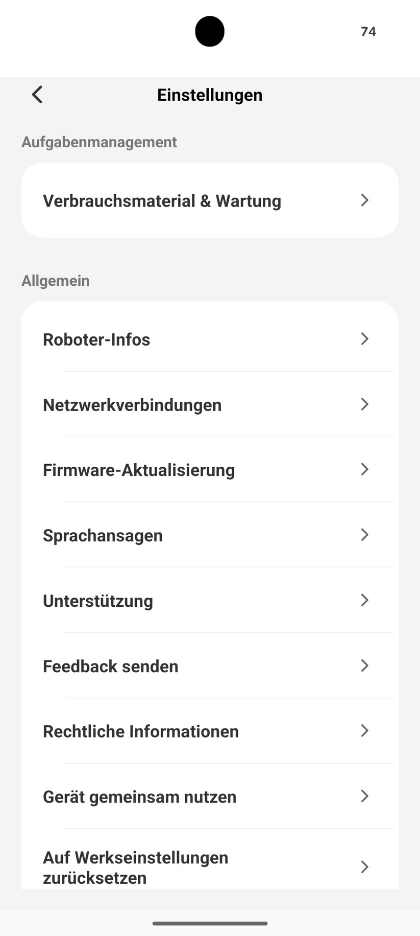 Dreame C1 – App & Einrichtung